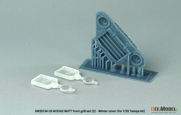 DEF Models 1/35 Modern US M151A2 Mutt front grill set (2)- Winter covered (for 1/35 Tamiya kit)