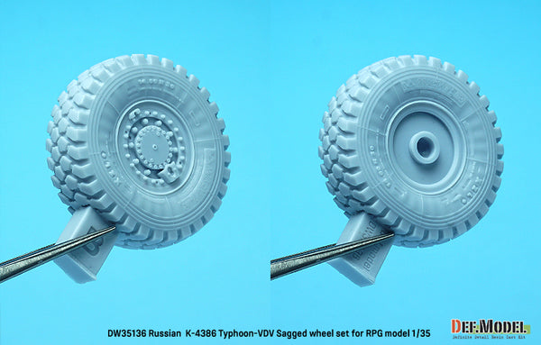 DEF Models Russian K-4286 Typhoon-VDV Sagged wheel set (for RPG model 1/35)