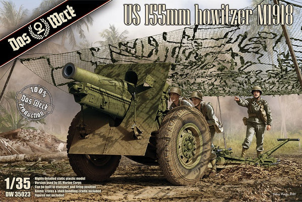 Das Werks 1/35 WW2 German  US 155mm Howitzer M1918