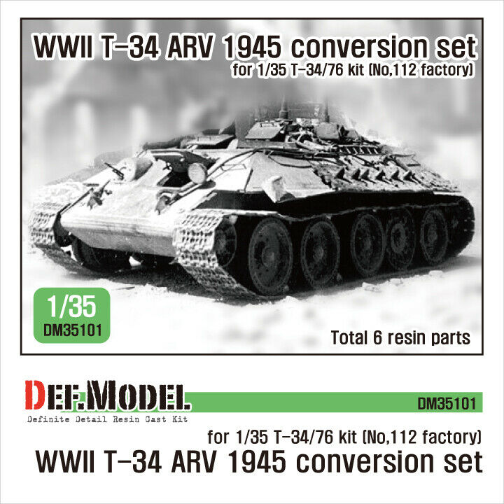 Wwii Soviet T 34 Arv 1945 Coversion Set For 135 T 34 Kit Fields