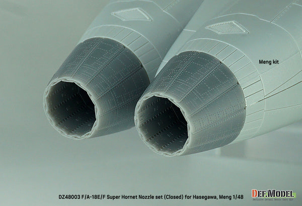 DEF Models 1/48 F/A-18E/F Super Hornet Nozzle set - Closed (for Hasegawa, Meng 1/48)