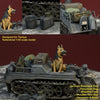 1/35 Scale Resin kit WW2 German Luftwaffe Kettenkrad Accessories with Dog