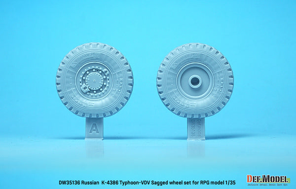 DEF Models Russian K-4286 Typhoon-VDV Sagged wheel set (for RPG model 1/35)
