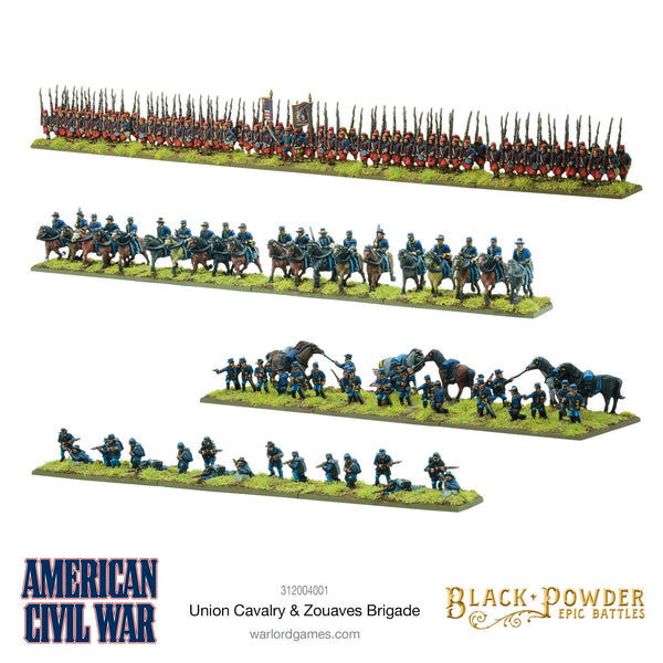 Warlord Games - Black Powder Epic Battles - American Civil War Union Cavalry & Zouaves brigade