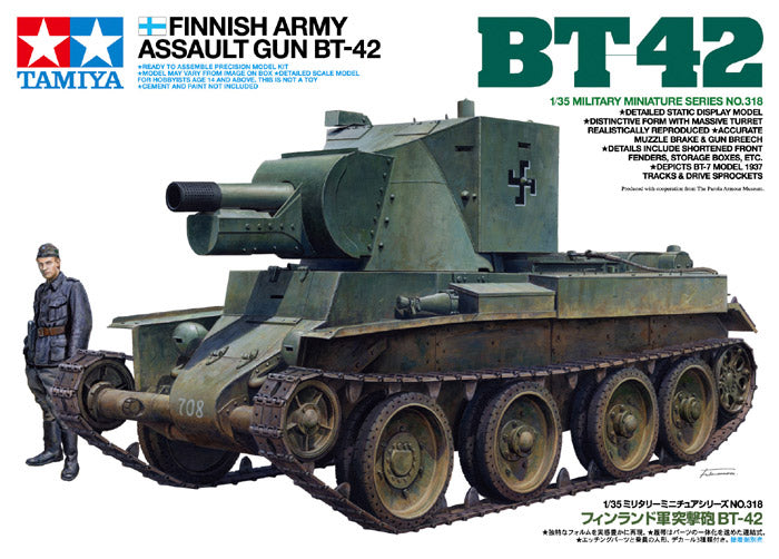 Tamiya 135 Ww2 Finnish Bt 42 Tank Model Kit Fields Of Glory Models