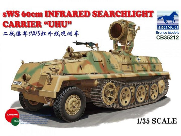 1/35 Scale Bronco kit sWs 60cm Infra-red Searchlight Carrier ?UHU?