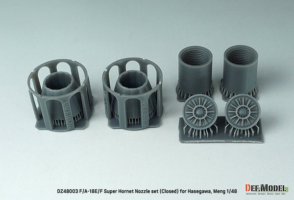 DEF Models 1/48 F/A-18E/F Super Hornet Nozzle set - Closed (for Hasegawa, Meng 1/48)