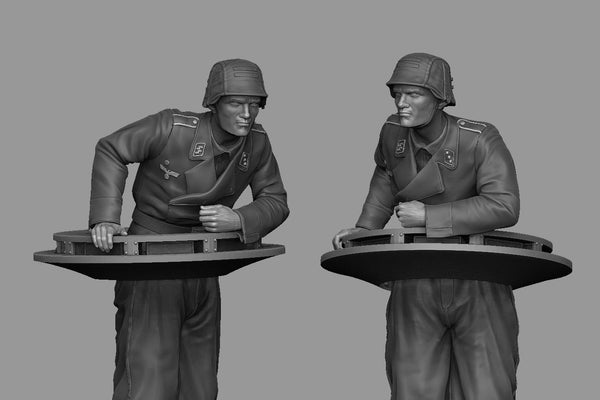 1/35 Scale resin model kit WW2 Voran! StuG commander in action