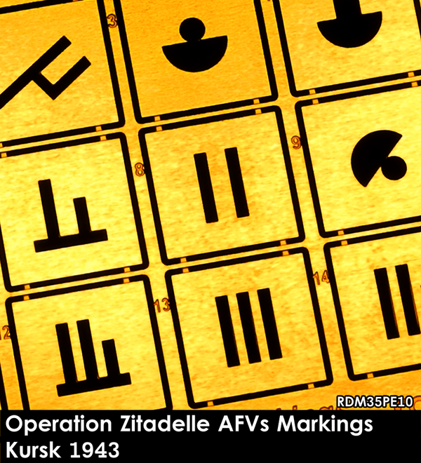 RADO WW2 Operation Zitadelle Markings for AFVs (STENCIL)
