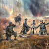 ICM 1/35 WWII German mortar GrW 34 with Crew (mortar and 4 figures)