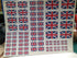 1/35 scale Assorted Union Jack flags approximate sizes.... 13mm x 8mm 19mm x 12mm 26mm x 16mm 38mm x 24mm 51mm x 33mm