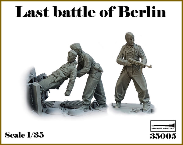 ARDENNES MINIATURE 1/35 WW2 German tank crew #5 Last Battle of Berlin