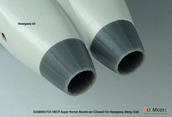 DEF Models 1/48 F/A-18E/F Super Hornet Nozzle set - Closed (for Hasegawa, Meng 1/48)