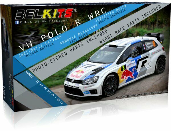 BELKITS 1/24 CARS VW POLO R WRC RED BULL car model kit