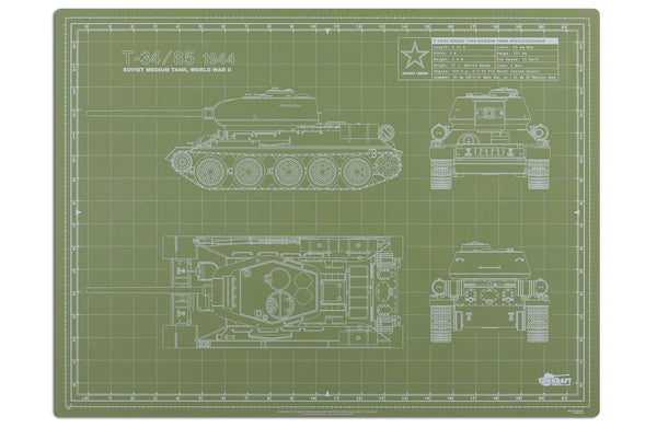 Tankraft  T-34/85 Pro Modeller Mat 12 x18 inch