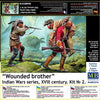 Masterbox 1/35 scale €œWounded brother€�. Indian Wars Series, XVIII century. Kit No. 2
