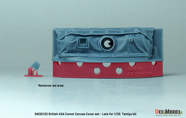 DEF Models 1/35 British A34 Comet Mantlet Canvas cover set - Late