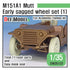M151A1 Mutt Jeep Early Sagged Wheel set (1)(for Academy/Tamiya 1/35)