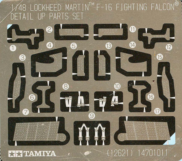Tamiya 12621 Model Kit Photo Cut-Out Set F 16c