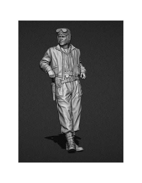 1/35 Scale resin model kit WW2 US tanker with coverall No.2