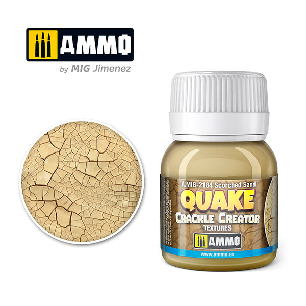 Ammo by Mig  QUAKE CRACKLE CREATOR TEXTURES Scorched Sand 40mL jar