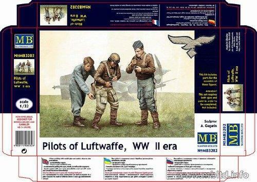 Masterbox 1:32 Pilots of Luftwaffe, WWII Era