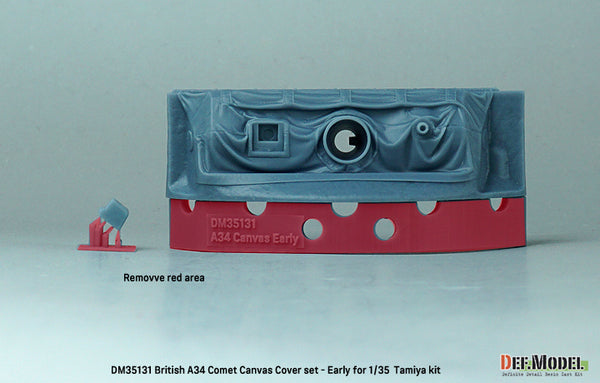 DEF Models 1/35 British A34 Comet Mantlet Canvas cover set- Early type
