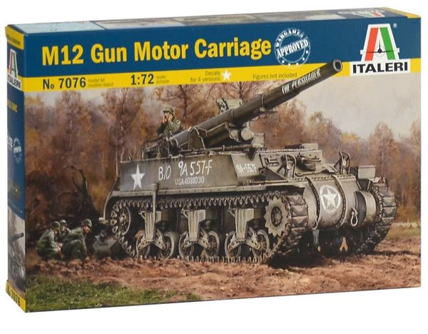 Italeri 1/72 scale WW2 US M-12 Gmc M12 Gun Motor Carriage