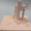 FoG models 1/35 scale House ruin #4 Building and Base size – 240mm x 170mm