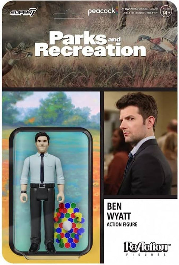 Super7 Parks and Recreation Ben Wyatt ReAction Figures