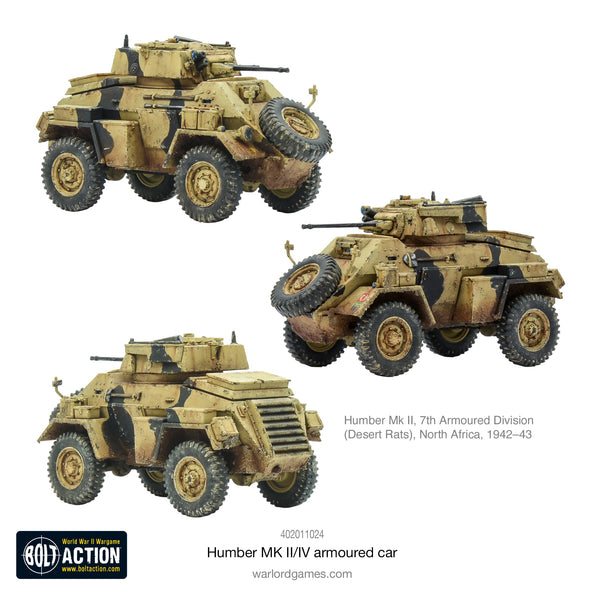 Warlord Games 28mm - Bolt Action WW2 British Humber MK II/IV armoured car