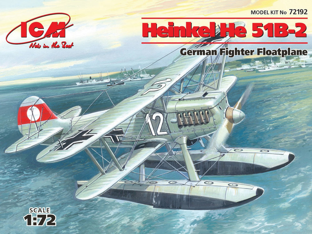 ICM 1/72 WW2 Heinkel He 51B-2, German Floatplane Fighter