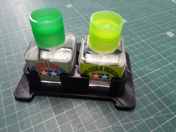 Double Glue bottle holder, suit Tamiya and AK glue bottles