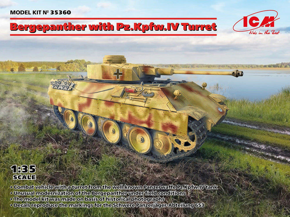 ICM 1/35 WW2 German Bergepanther with Pz.Kpfw.IV Turret