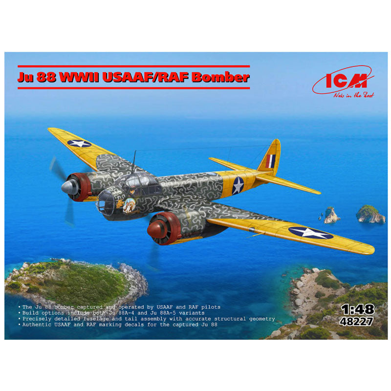 ICM AIRCRAFT 1:48 WW2 Ju 88 WWII USAAF/RAF Bomber