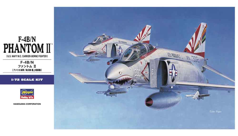 Hasegawa 1/72 F-4B/N Phantom II U.S Navy Carrier Fighter Model Kit