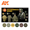 AK Interactive GEN 3 - SPLITTERMUSTER UNIFORM 3G PAINT SET