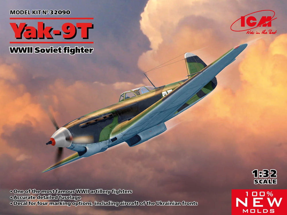ICM 1/32 Yak-9T, WWII Soviet Fighter Plane