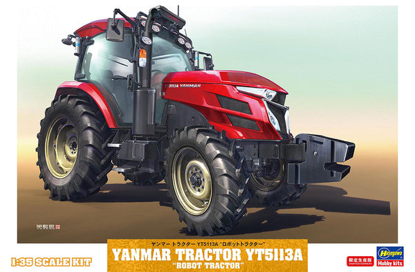 Hasegawa 1:35 Yanmar Tractor YT5113A Robot Tractor Kit