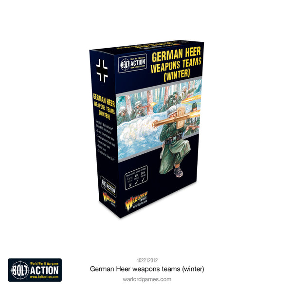 Warlord Games 28mm - Bolt Action WW2 German Heer (Winter) Weapons Teams