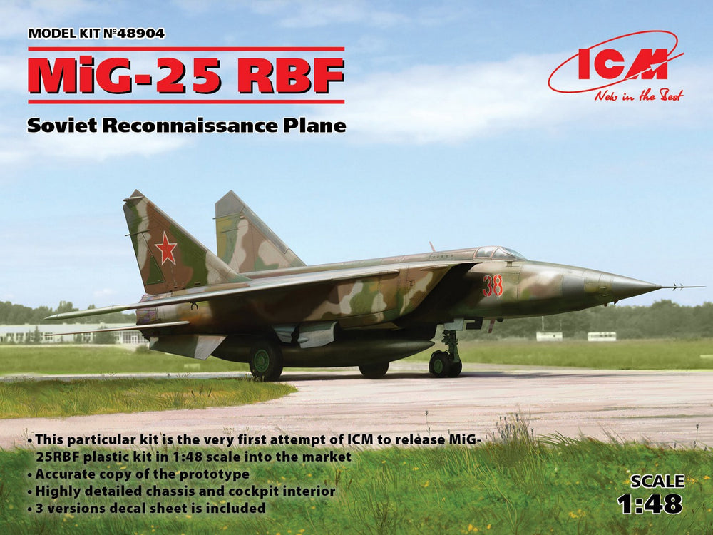 ICM 1/48 MiG-25 RBF, Soviet Reconnaissance Plane