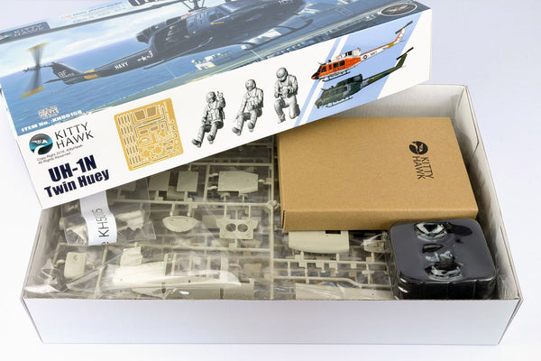 Kittyhawk 1/48 UH-1N Huey twin helicopter model kit