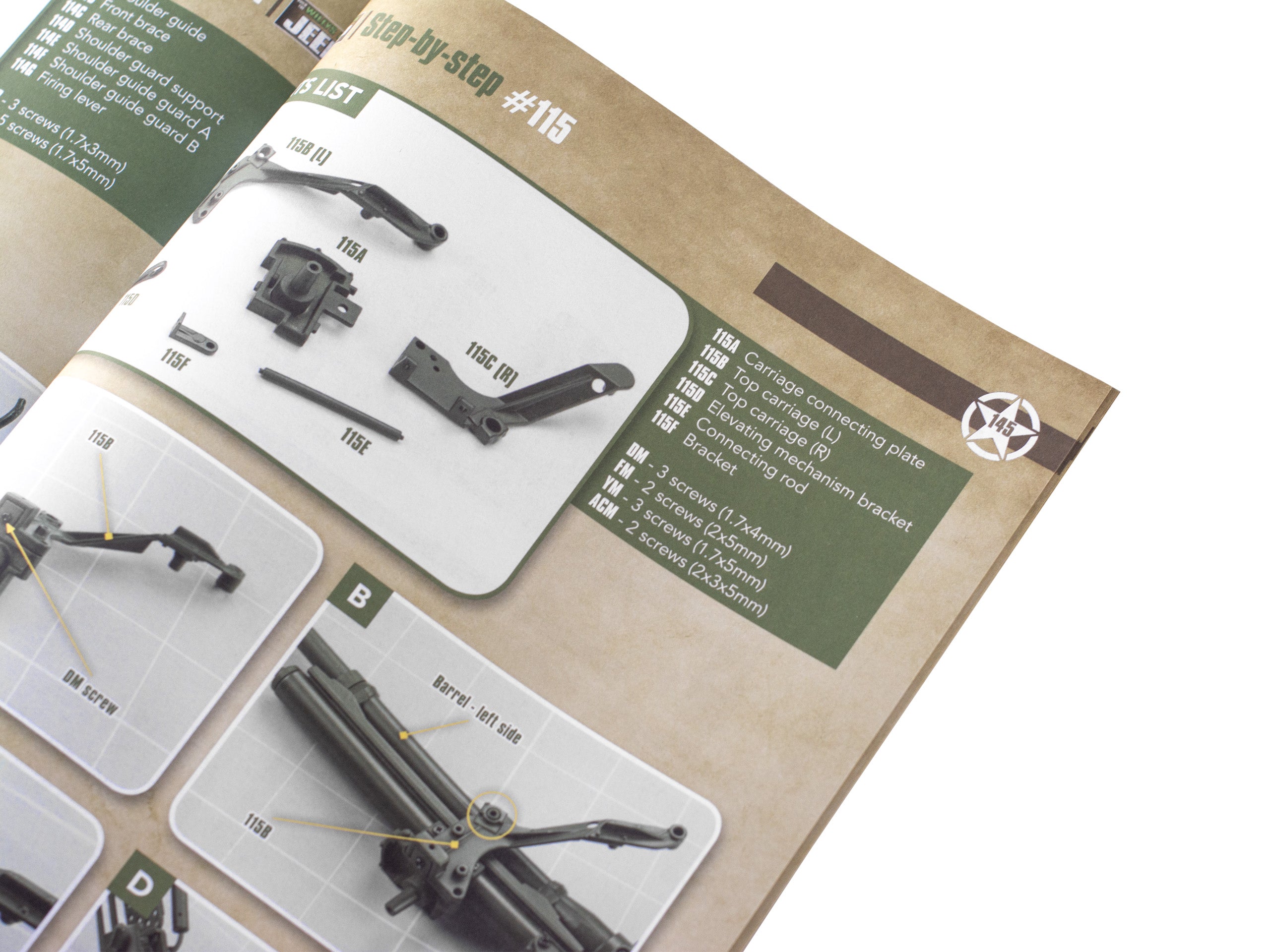 IXO COLLECTIONS Full Kit WW2 US Willys & Acc. 1/8 Scale Metal Kit ...