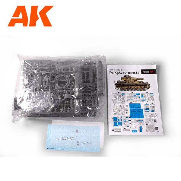 AK Interactive 1/35 scale WW2 German PZ.KPFW.IV AUSF.D DEUTSCHE A.K.+ 5 FIGURES GERMAN