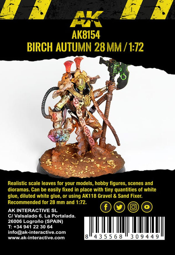 AK-Interactive BIRCH AUTUMN LEAVES 28MM / 1:72 (7gr. Bag)