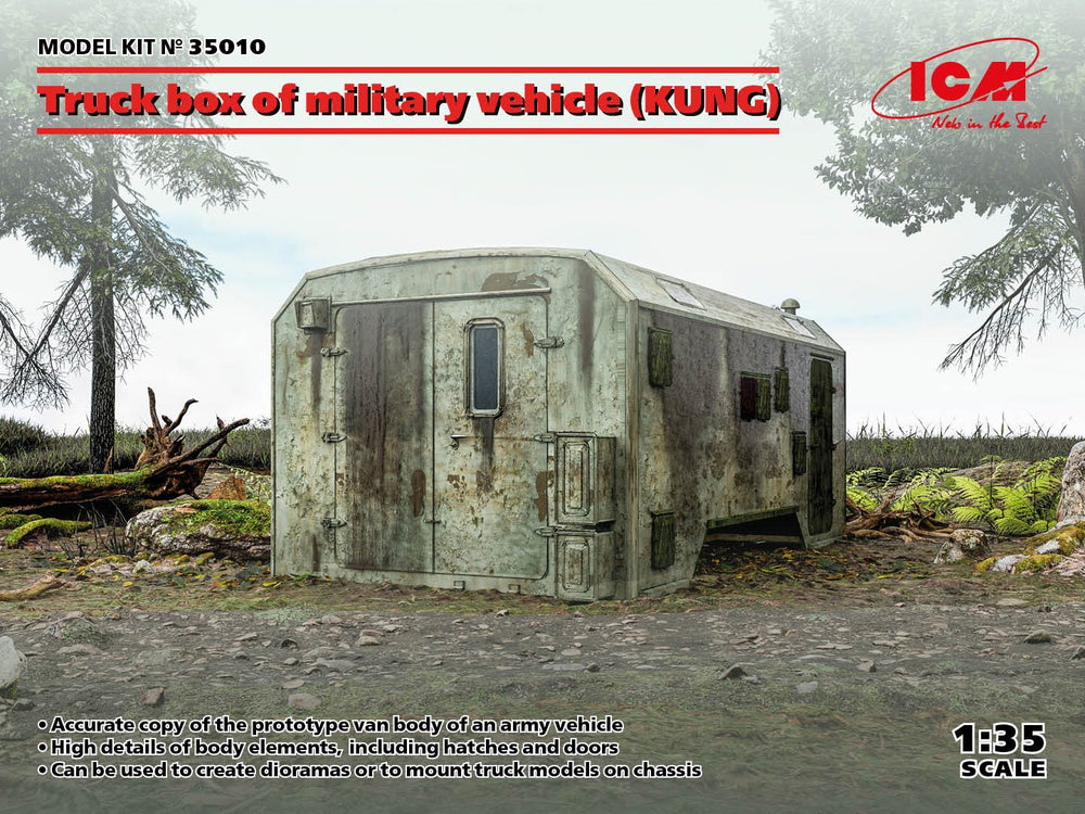 ICM 1/35 Truck Box Body of Military Vehicle (KUNG)
