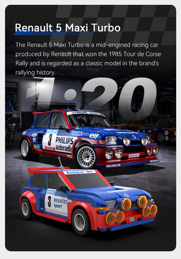 CADA 1:20 MINI CARS 1:20 Renault 5 Maxi Turbo - 282 pcs