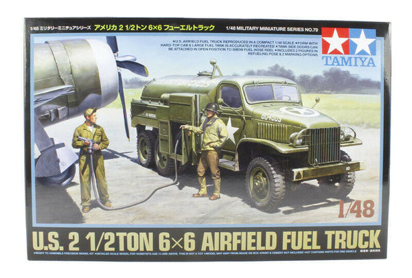 Tamiya 1/48 scale WW2 American US 2.25 Ton Airfield Fuel Truck model kit