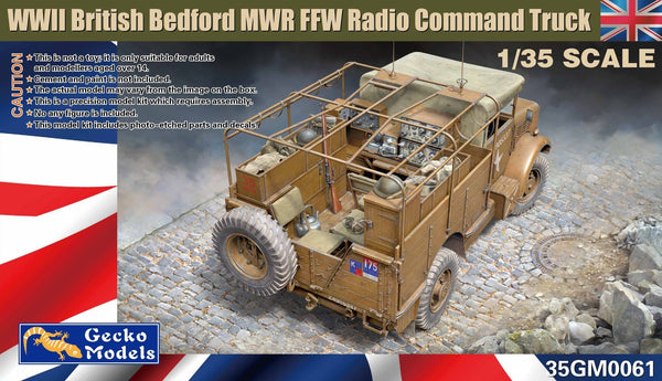 Geckco 1/35 scale WW2 British Bedford MWR radio command truck