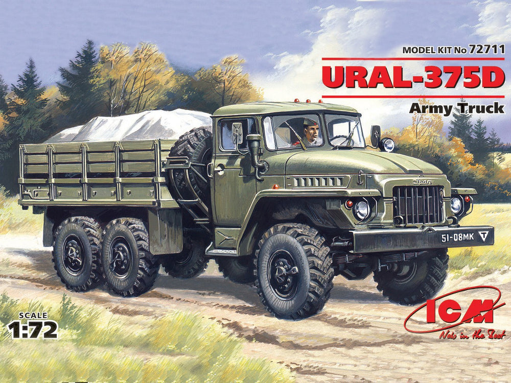 ICM 1/72 Russian URAL-375D, Army Truck